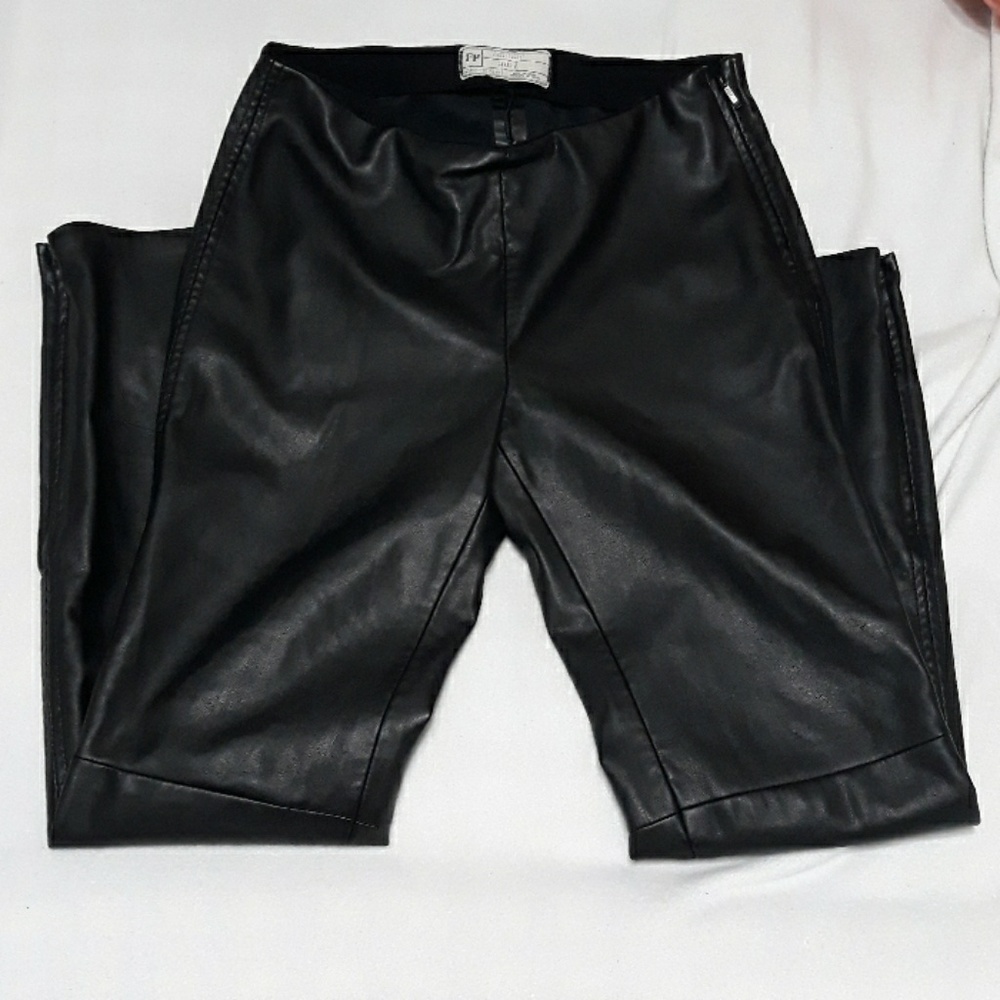 Black leather pants (faux)